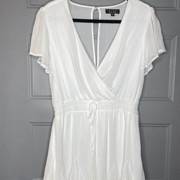 White Trixxi Summer Short Romper Size L - Picture 4 of 4